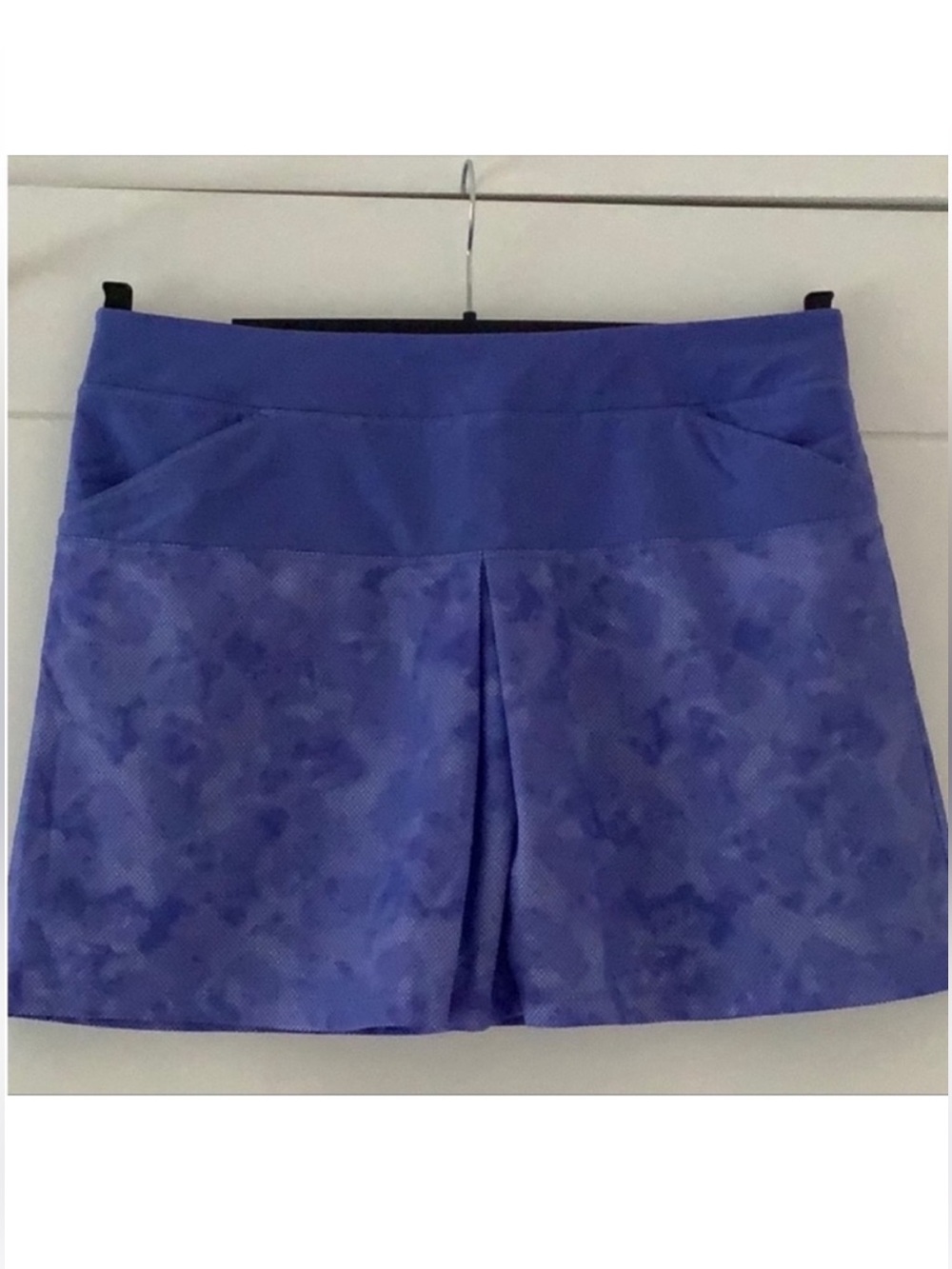 Adidas Golf Periwinkle Blue Camo Print Golf Skirt S